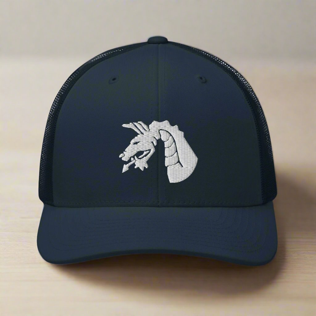 18th airborne dragon insignia on a trucker hat