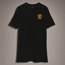 Black t-shirt with 10th special forces design on left chest