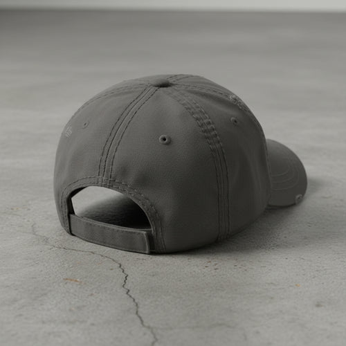 Distressed dad hat with 10th Mountain insignia