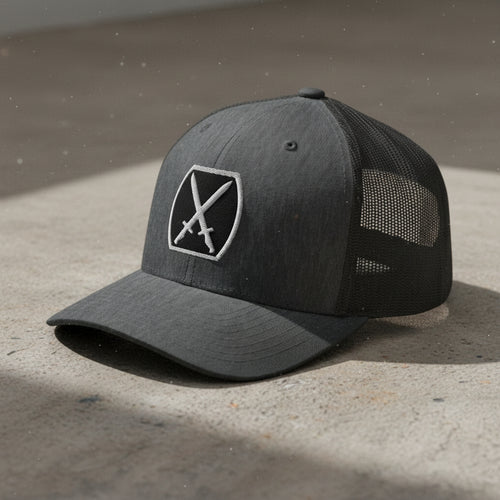 10th mountain division insignia snapback trucker hat