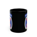 10th mountain insignia on a black coffee mug