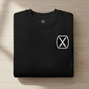 Sweatshirt with 10th mountain insignia design on the left chest