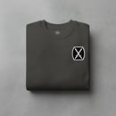 Sweatshirt with 10th mountain insignia design on the left chest