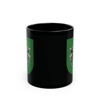 10th special forces dui and flash on a black coffee mug.