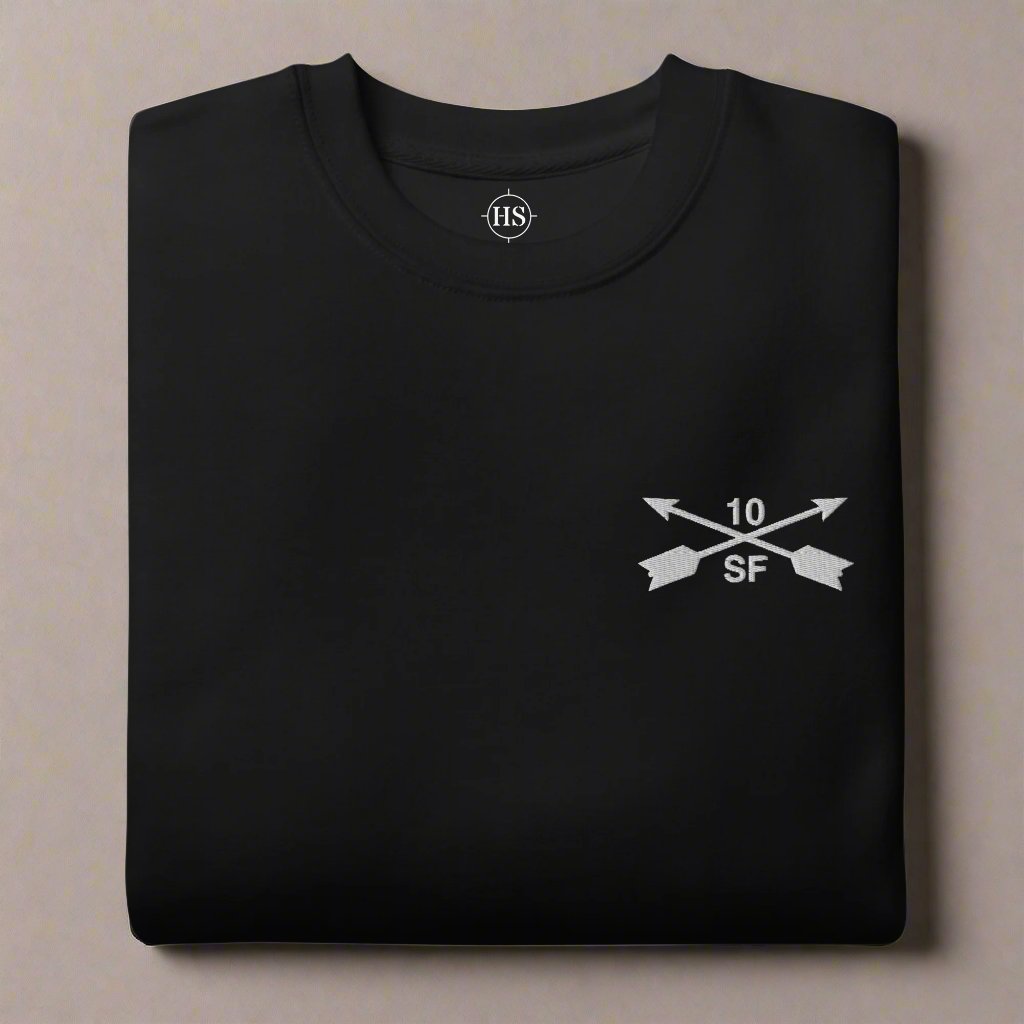 10th special forces group sweatshirt with embroidered design