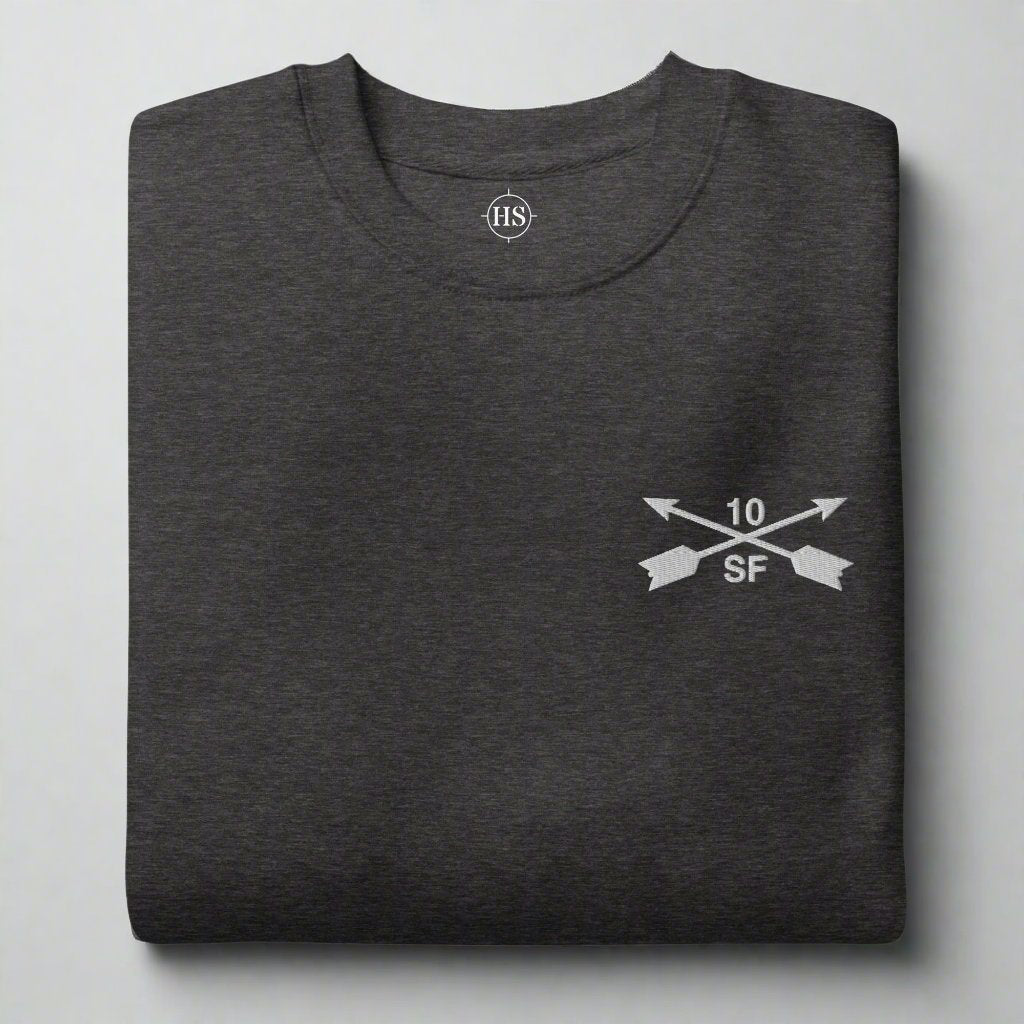 10th special forces group sweatshirt with embroidered design