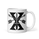 11oz white coffee mug with 10th special forces roman numeral design