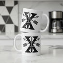 white coffee mug with 10th special forces design