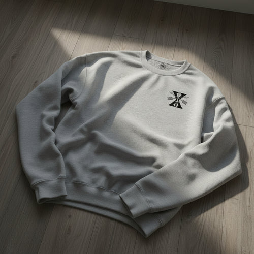 Sweatshirt with 10th special forces group roman numeral design on the left chest