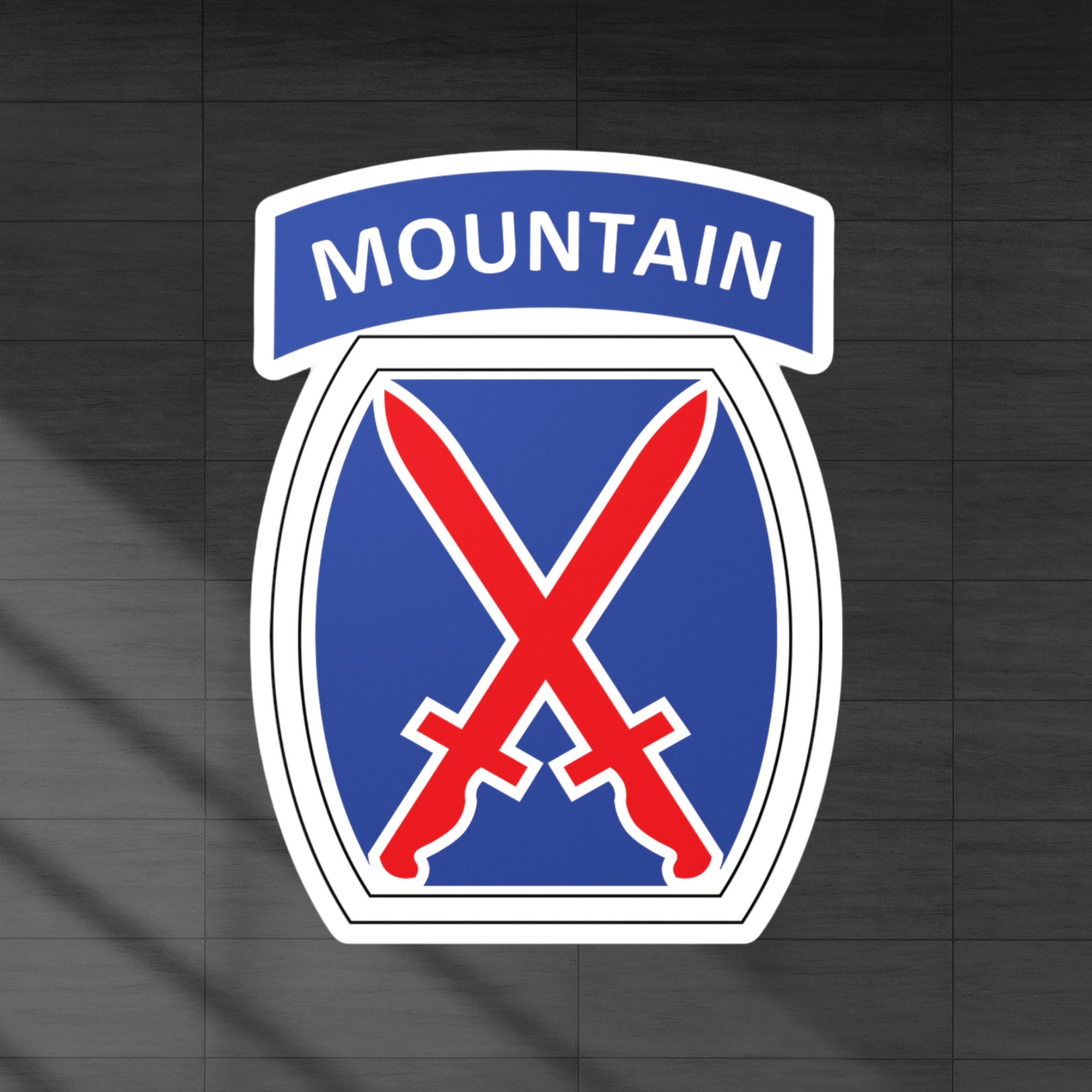 10th Mountain Vinyl Decal Sticker