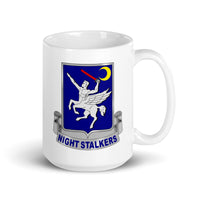 15oz white coffee mug with 160th SOAR insignia 