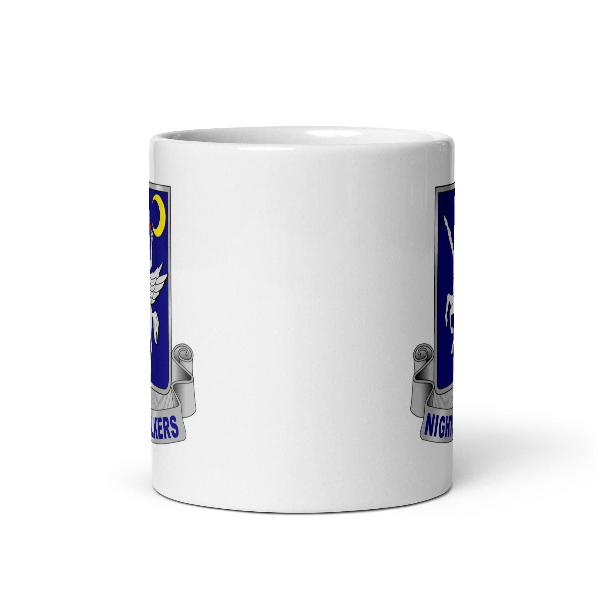 11oz white coffee mug with 160th SOAR insignia 