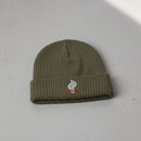 Ribbed knit beanie with 173rd Airborne Brigade design
