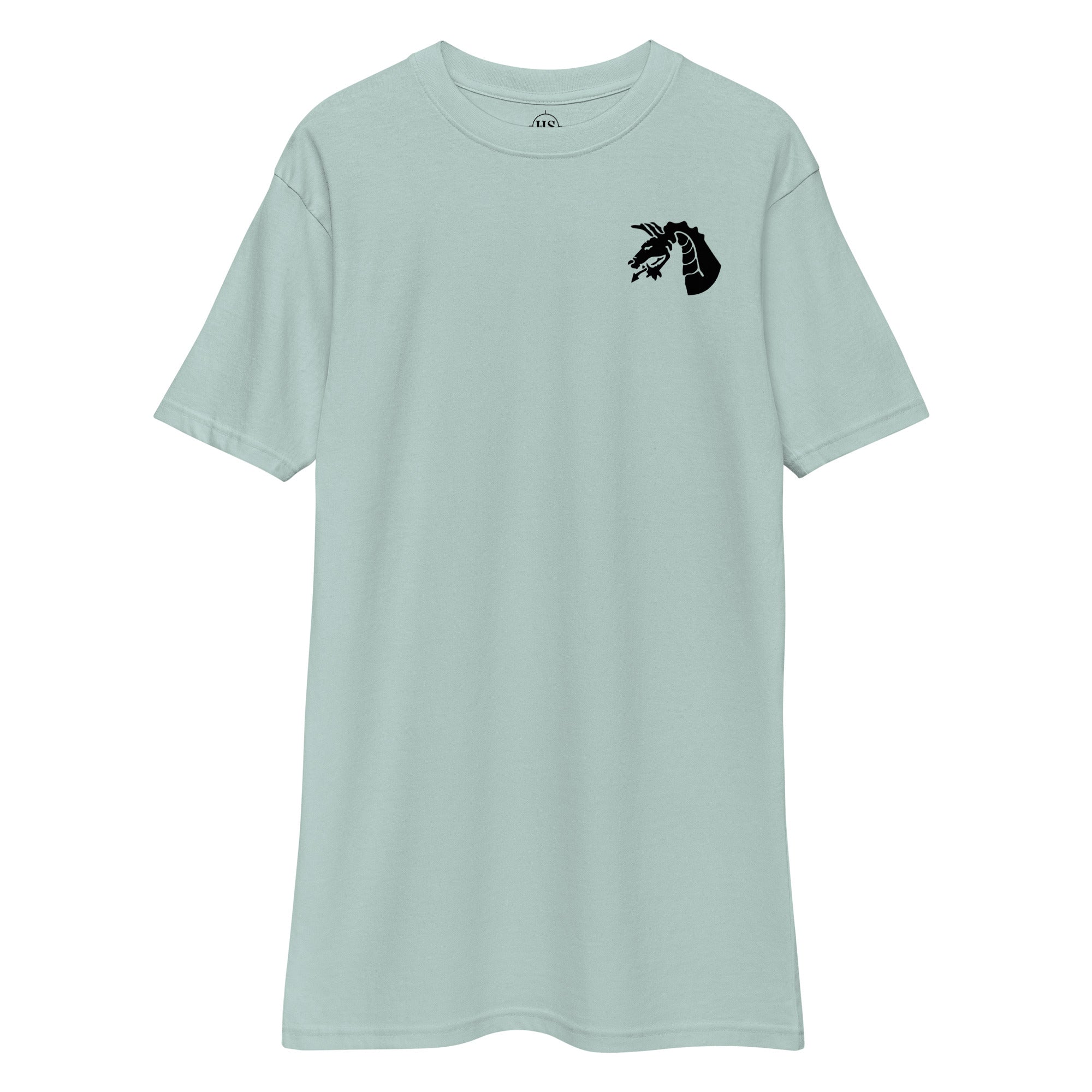 light blue t-shirt with 18th airborne corps insignia on the left chest