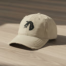 Distressed dad hat with 18th airborne corps insignia 