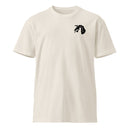 bone colored t-shirt with 18th airborne corps insignia on the left chest