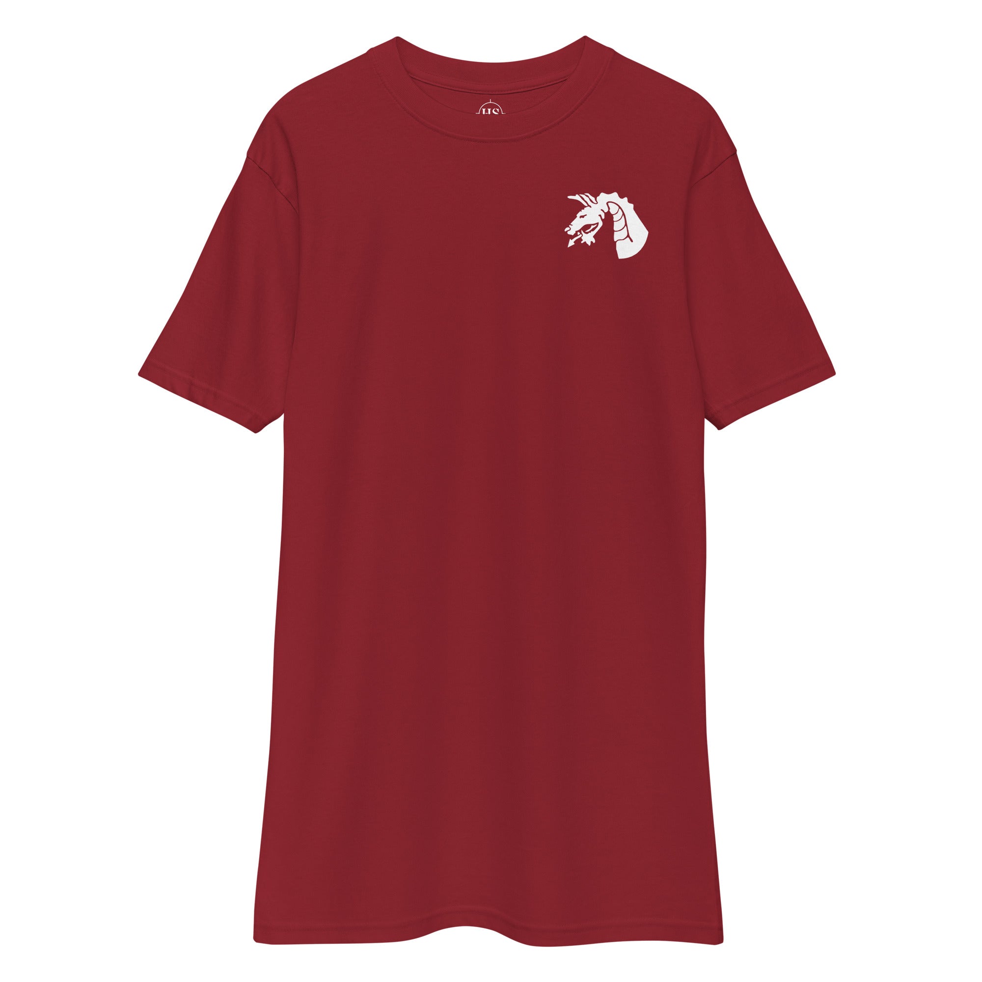 red t-shirt with 18th airborne corps insignia on the left chest