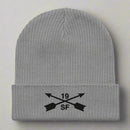 19th special forces group ribbed beanie with embroidered design