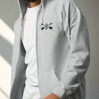 19th special forces hoodie with an embroidered design on the left chest of the crossed arrows.