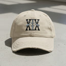 Distressed dad hat with 19th special forces group insignia and roman numeral design