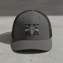 snapback trucker hat with 19th special forces insignia and roman numeral design