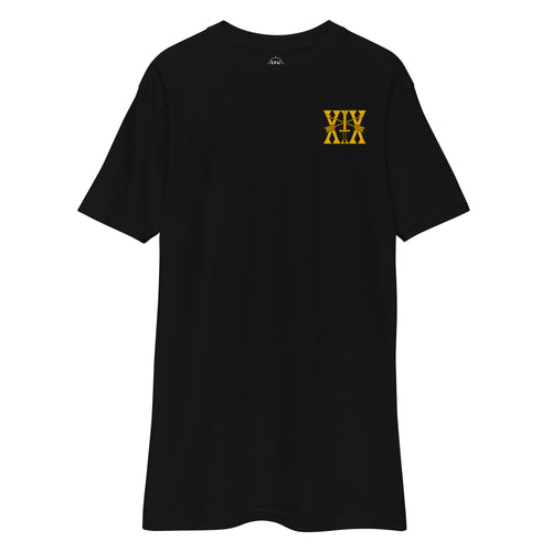 t-shirt with 19th special forces group insignia and roman numeral design on the left chest