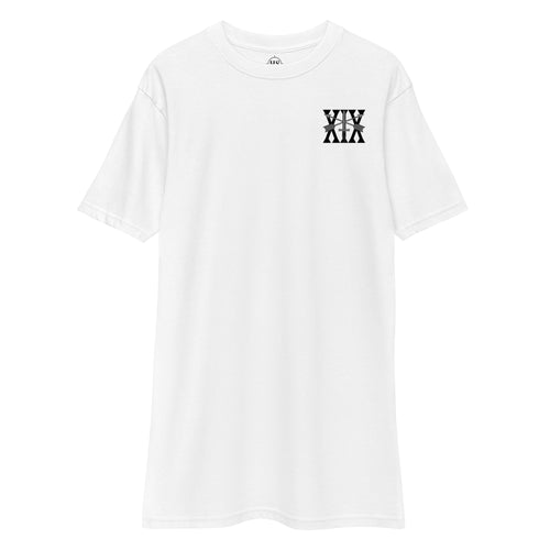 t-shirt with 19th special forces group insignia and roman numeral design on the left chest