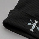 Black beanie with 1st Special Forces roman numeral design.