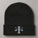 Black beanie with 1st Special Forces roman numeral design.