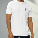 white t-shirt with 1st special forces design on left chest