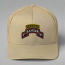 1st ranger battalion scroll and ranger tab on a snapback trucker hat