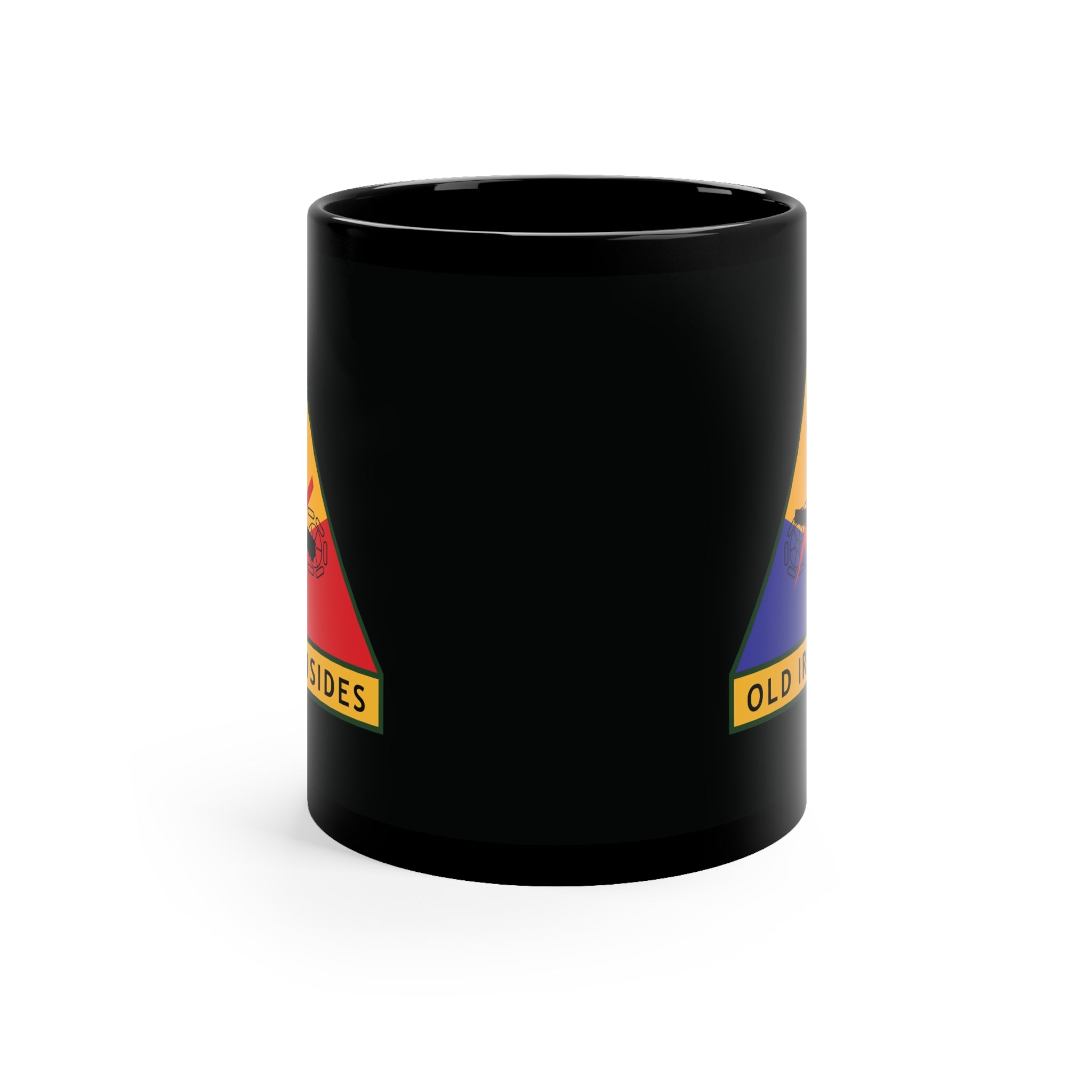1st Armored Division 11oz Black Coffee Mug