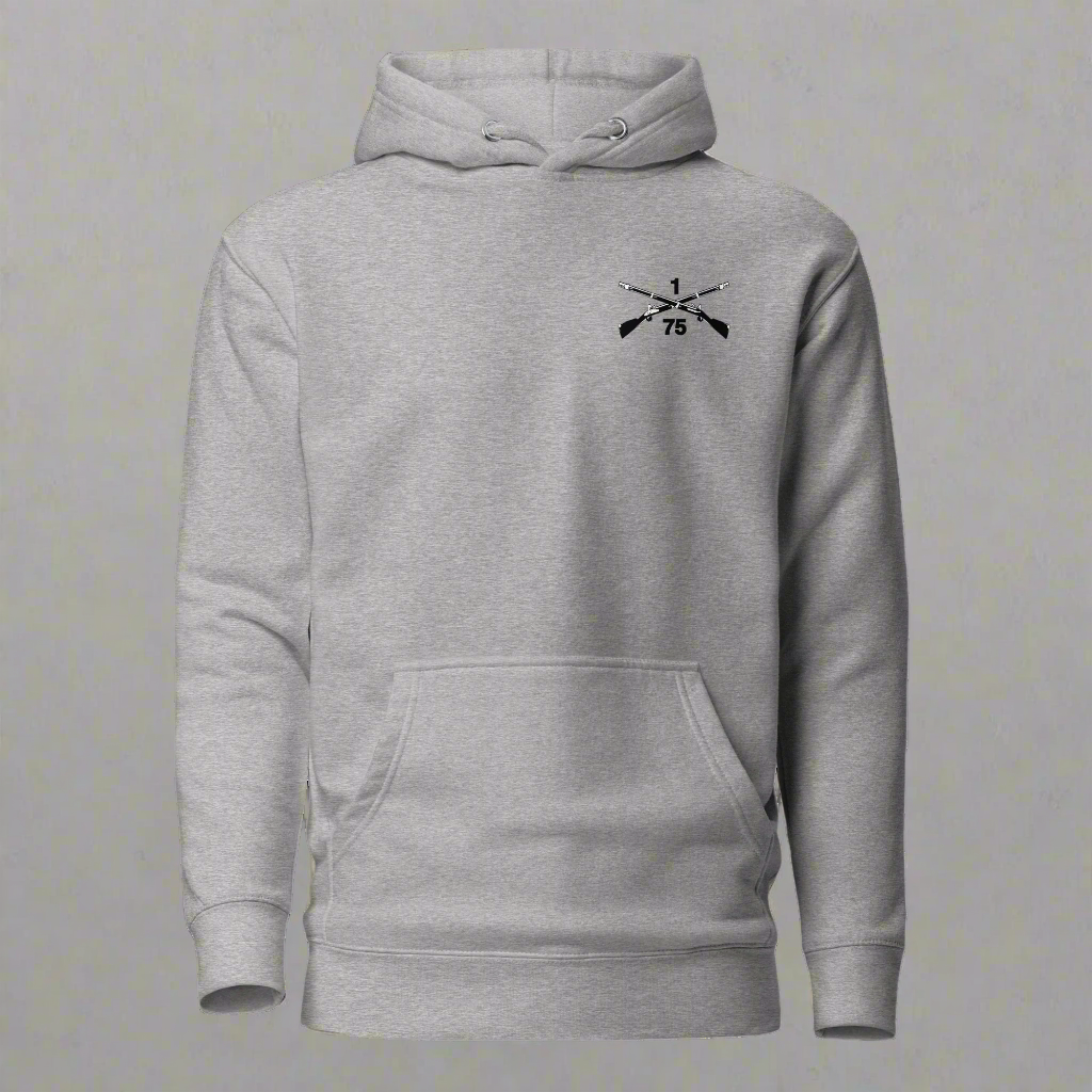 1st Ranger Battalion Crossed Rifles Pullover Hoodie