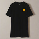 Black t-shirt with world war 2 1st battalion ranger diamond on left chest