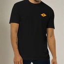 Black t-shirt with world war 2 1st battalion ranger diamond on left chest
