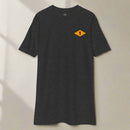 Charcoal t-shirt with world war 2 1st battalion ranger diamond on left chest