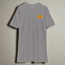 Grey t-shirt with world war 2 1st battalion ranger diamond on left chest