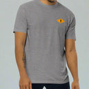 Grey t-shirt with world war 2 1st battalion ranger diamond on left chest