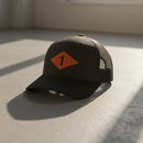 1st ranger battalion WW2 diamond on snapback trucker hat.