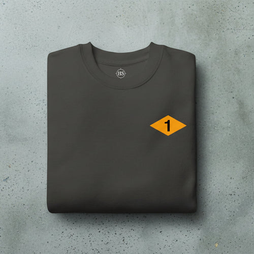 gray sweatshirt with army rangers world war 2 diamond