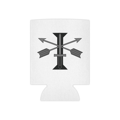 1st special forces group white can cooler with roman numeral design