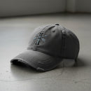 Distressed dad hat with 1st special forces group roman numeral design