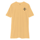 gold t-shirt with 1st special forces group insignia design on left chest