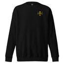 black sweatshirt with 1st special forces group roman numeral design on the left chest