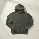 vintage black hoodie with 1st special forces group insignia on the left chest. 