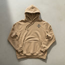 khaki hoodie with 1st special forces group insignia on the left chest. 