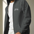 1st special forces hoodie with an embroidered design on the left chest of the crossed arrows.