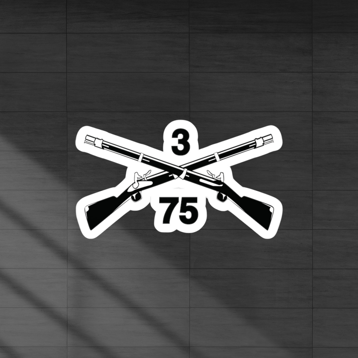 3rd Ranger Sticker 3rd Ranger Battalion Crossed Rifles Vinyl Decal Sticker – Humble Sundays