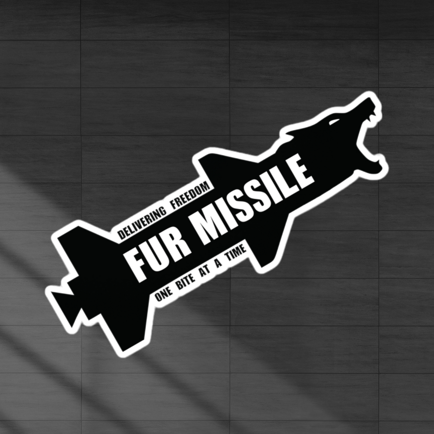 Fur Missile Vinyl Decal Sticker