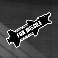 Fur Missile Vinyl Decal Sticker